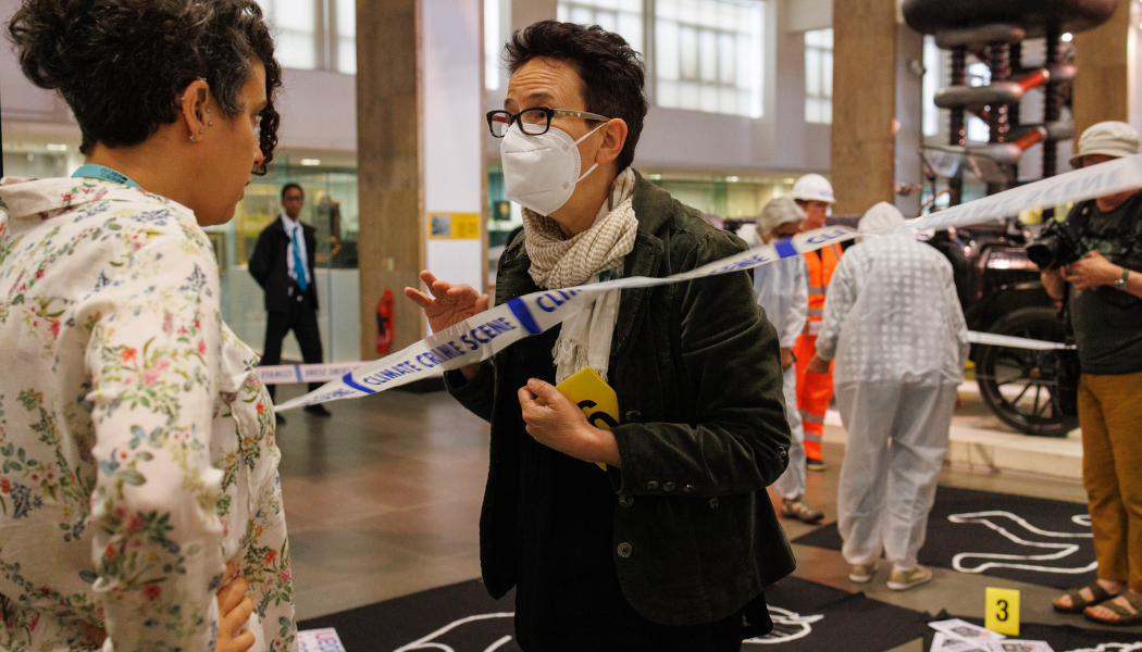 6th July 2022 - A protest at the Science Museum by the Fossil Free Science Museum collective (Crispin Hughes)