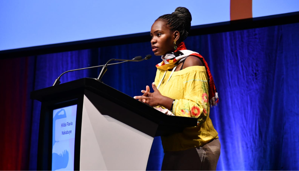 Hilda Flavia Nakabuye at ICOM Prague 2022 (image Twitter @IcomOfficiel)