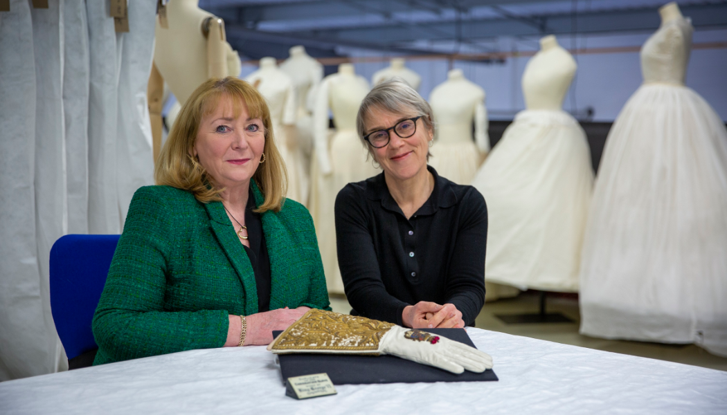 Rosemary Harden and Deborah Moore at Dents Headquarters