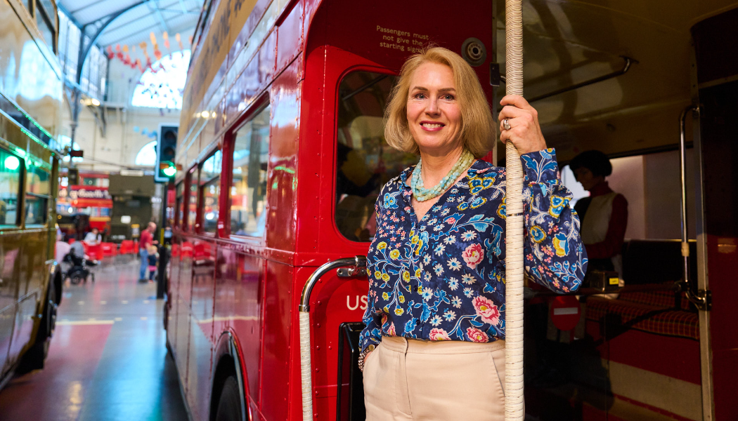 Elizabeth McKay at London Transport Museum (London Transport Museum)