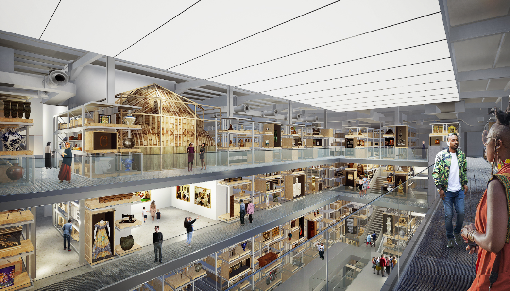 View of the Collections Hall at V&A East Storehouse © Diller Scofidio + Renfro
