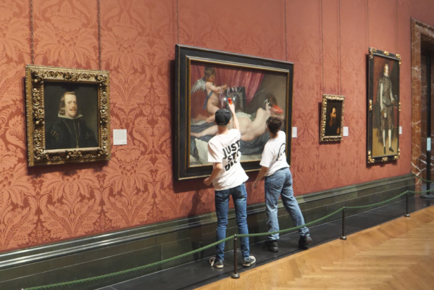 National Gallery painting examined by conservators after damage from protest
