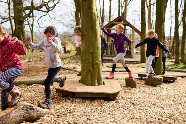 Yorkshire Sculpture Park uses area’s foraged wood to create new play space