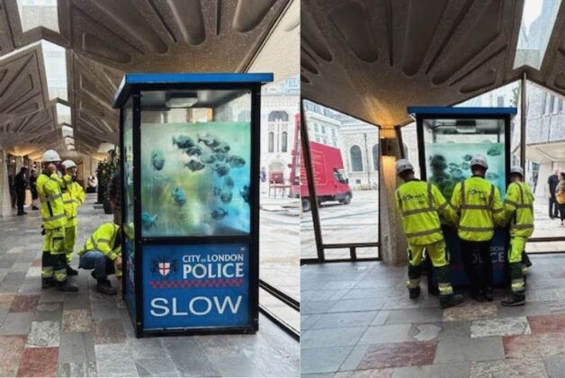 London Museum conservator assists in Banksy art move