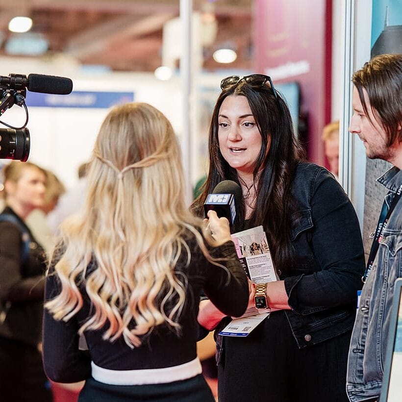 Speaking to exhibitors at the Museums + Heritage Show