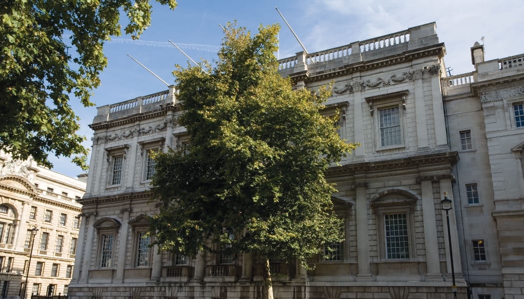 Banqueting House in 2007, looking east.